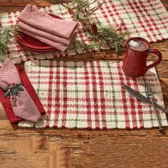 Christmas Plaid Chindi Placemat