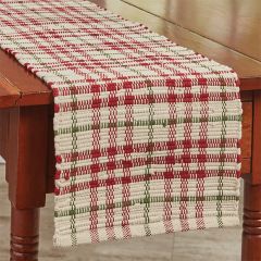 Christmas Plaid Chindi Table Runner
