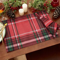 Christmas Plaid Placemat Set of 4