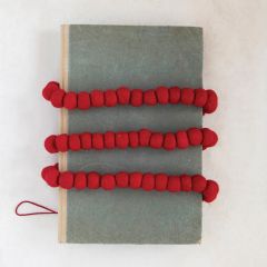 Christmas Red Felt Ball Garland