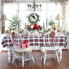 Christmas Tartan Plaid Tablecloth