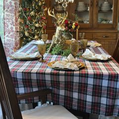 Christmas Tartan Plaid Tablecloth