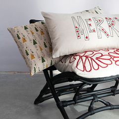 Christmas Tree Pattern Rectangle Throw Pillow