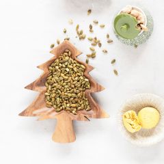 Christmas Tree Shaped Wood Bowl