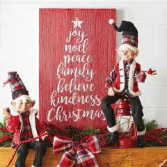 Christmas Words Wood Wall Art