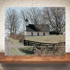 Church Down The Country Road Print Wall Art
