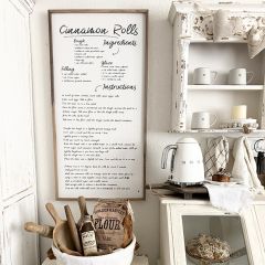 Cinnamon Rolls Recipe Wall Art