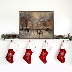 City Skating Memories Framed Wall Decor