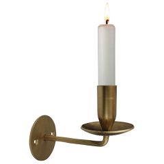 Classic Accents Brass Plated Taper Wall Sconce