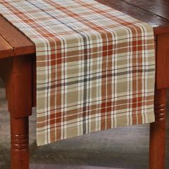 Classic Autumn Plaid Table Runner