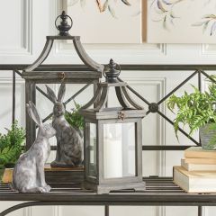 Classic Black Candle Lantern Set of 2