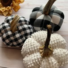 Classic Buffalo Plaid Pumpkin Set of 3