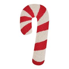 Classic Candy Cane Shaped Hook Pillow
