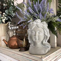 Classic Cement Bust Planter