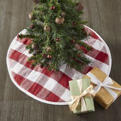 Classic Christmas Check Tree Skirt