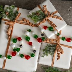 Classic Christmas Glass Ball Garland