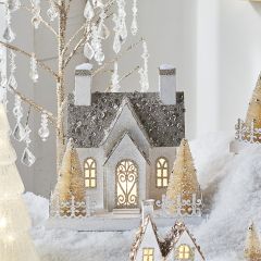 Classic Christmas Lighted House