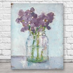Classic Clear Vase With Flowers Wall Art