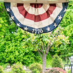Classic Country Americana 1776 USA Bunting Flag