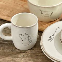 Classic Cream Farmhouse Mug Bundle