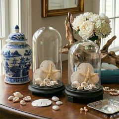 Classic Display Cloche With Wood Base