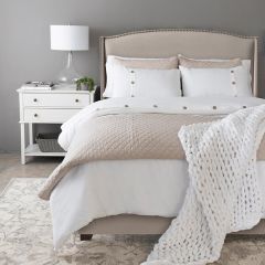 Classic Duvet Cover With Button Detail 3 Piece Set