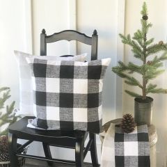 Classic Farmhouse Buffalo Check Accent Pillow Cover