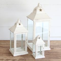 Classic Farmhouse Candle Lantern Set of 3