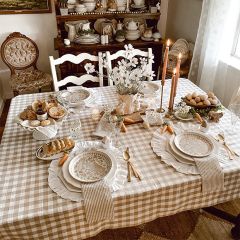 Classic Farmhouse Gingham Napkins Set of 6