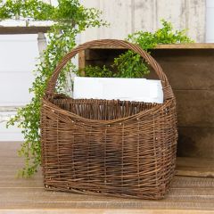 Classic Farmhouse Handled Magazine Basket