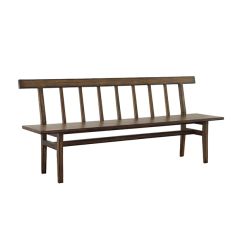 Classic Farmhouse Oak Entryway Bench