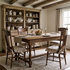 Classic Farmhouse Pine Dining Table