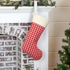 Classic Farmhouse Plaid Christmas Stocking