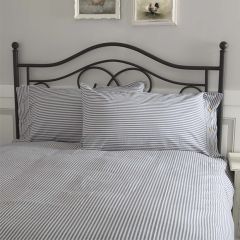 Classic Farmhouse Ticking Blue Stripe Pillow Sham