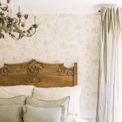 Classic Farmhouse Ticking Stripe Curtain Panel Set of 2