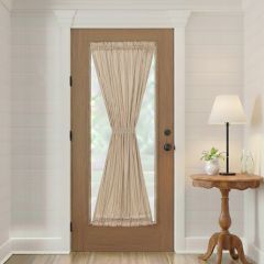 Classic Farmhouse Ticking Stripe Door Panel Curtain