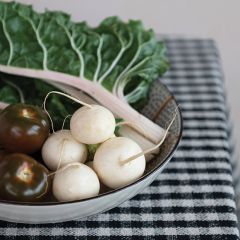 Classic Gingham Print Tablecloth With Fringe