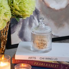 Classic Glass Jar With Finial-Topped Lid