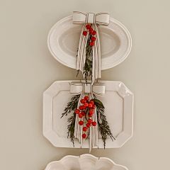 Classic Metal Bow Christmas Ornament 5 Inch