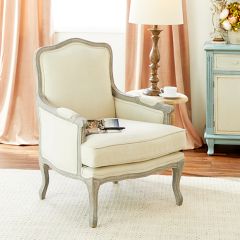 Classic Oak Wood Accent Chair