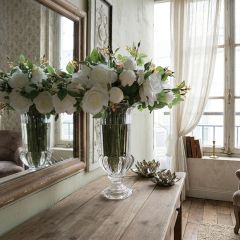 Classic Ornate Glass Urn Vase