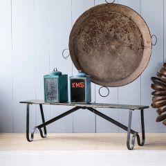 Classic Reclaimed Wood and Iron Park Bench