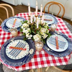 Classic Red Buffalo Check Table Topper