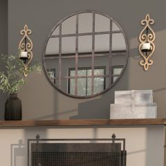 Classic Scroll Candle Wall Sconce Set of 2