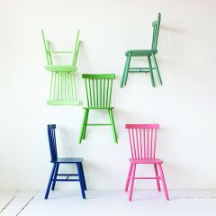 Classic Slat Back Dining Chair Set of 2