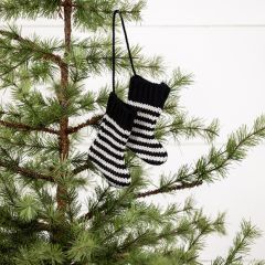 Classic Stripes Stockings Ornament Set of 4