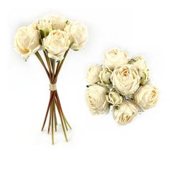 Classic White Dried Rose Bouquet Set of 2