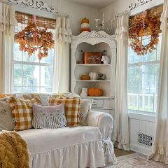 Classically Simple Ruffled Curtain Panel 40x84 Set of 2