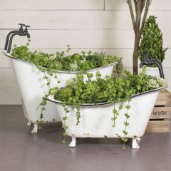 Clawfoot Tub Planter, Set of 2
