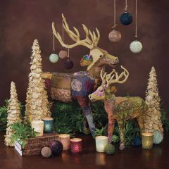 Clothed Bavarian Forest Stag Standing Figure